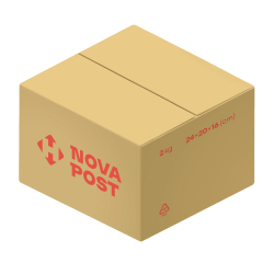 Box 2 kg (square) Nova Post  (20 piece in a pack)