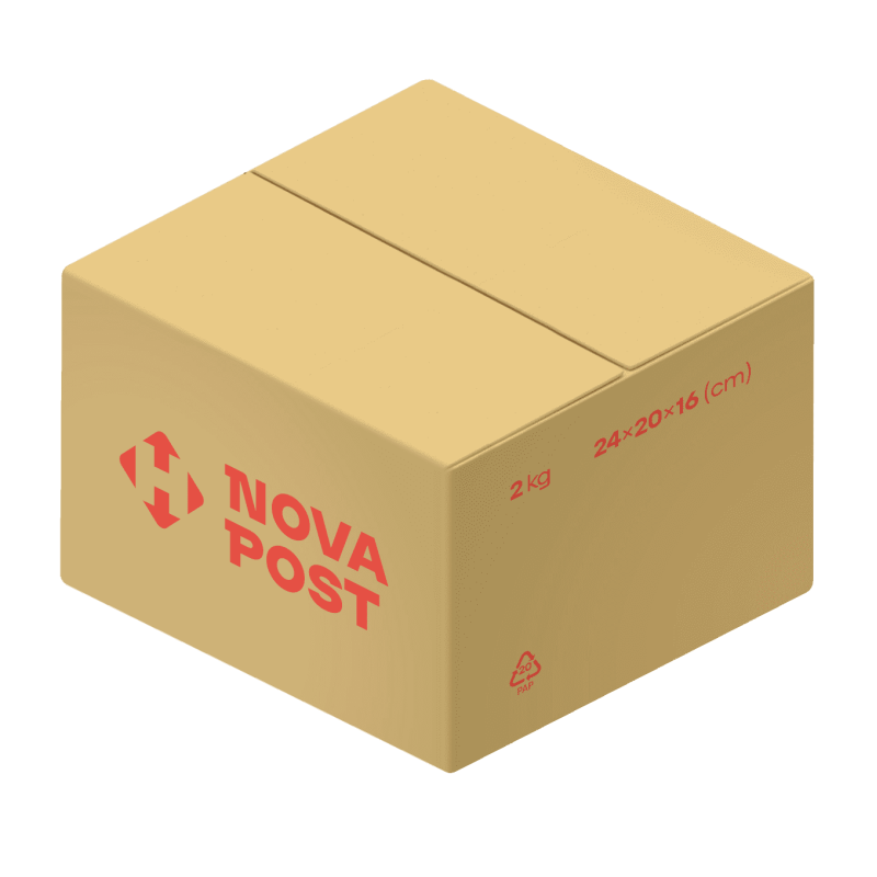Коробка 2 кг квадратна Nova Post (20 шт. в пачці)